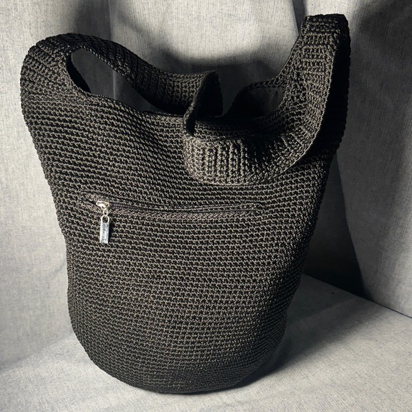 The Sak Handbags - The Sak Black Crochet Tote Bag